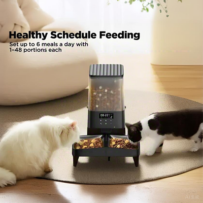 Automatic Feeder Dual Bowl