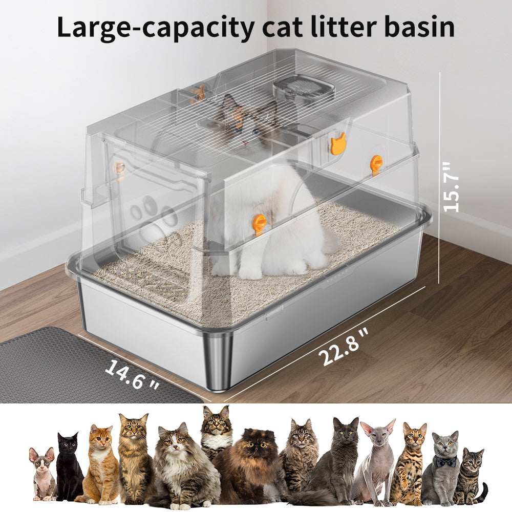Fully Enclosed Litter Box