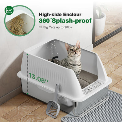 Semi-Enclosed Litter Box