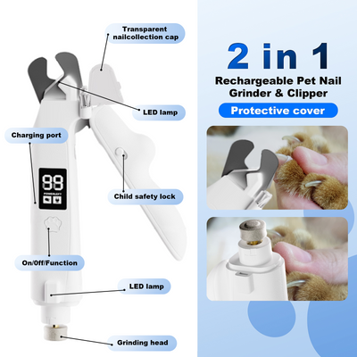 2-in-1 Nail Grinder & Clipper