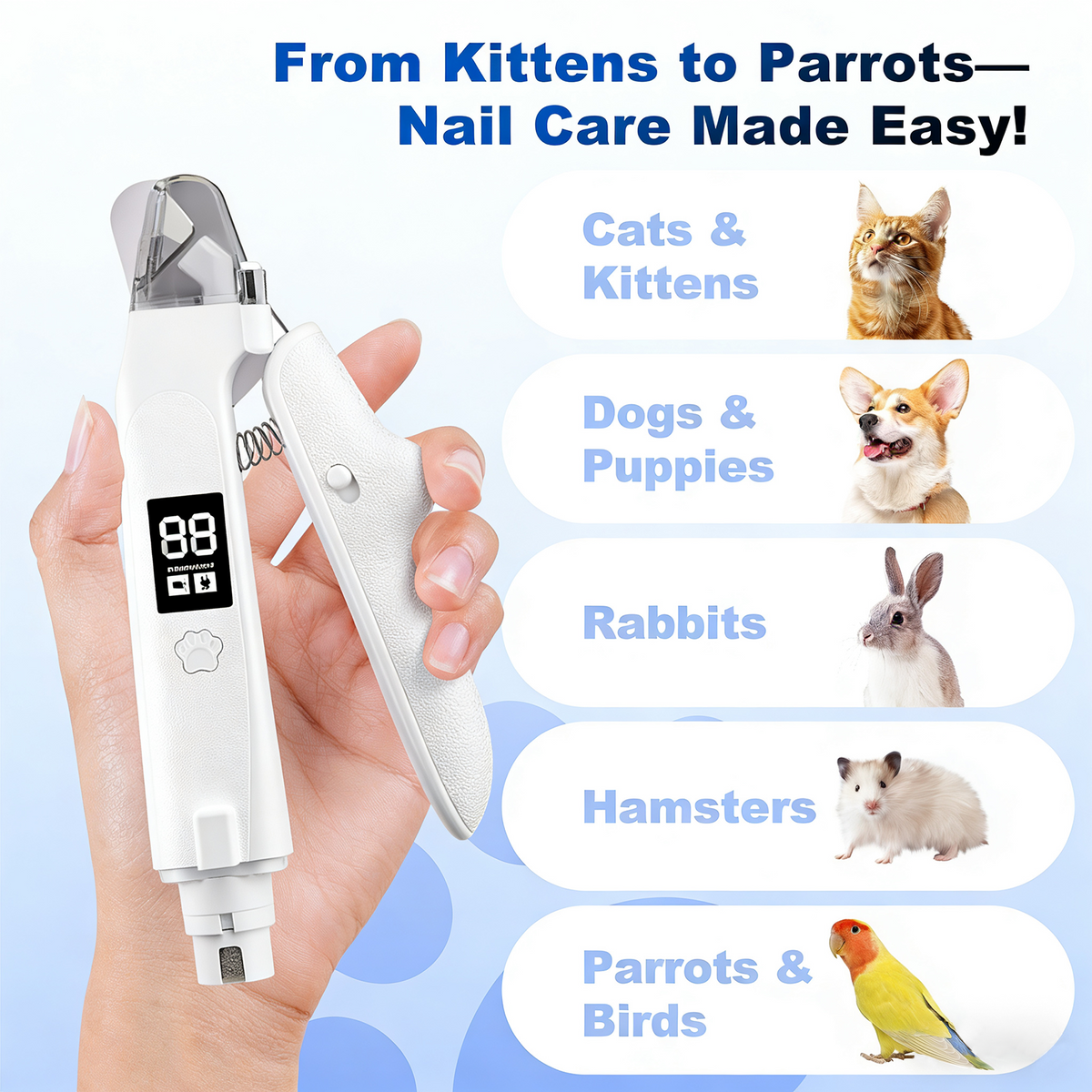 2-in-1 Nail Grinder & Clipper