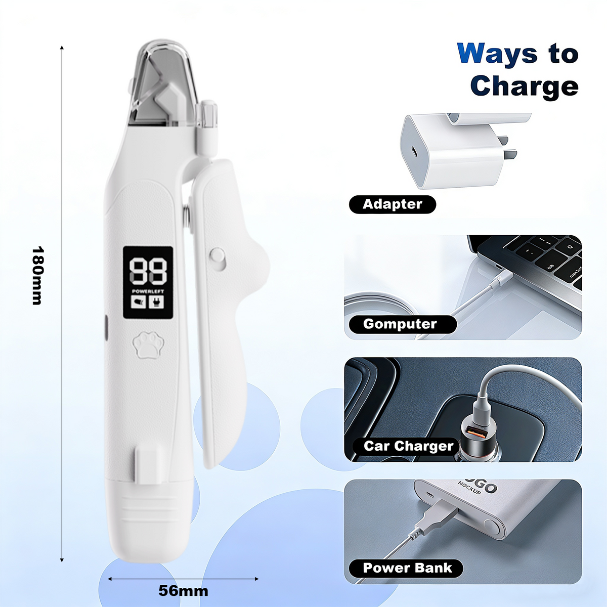 2-in-1 Nail Grinder & Clipper