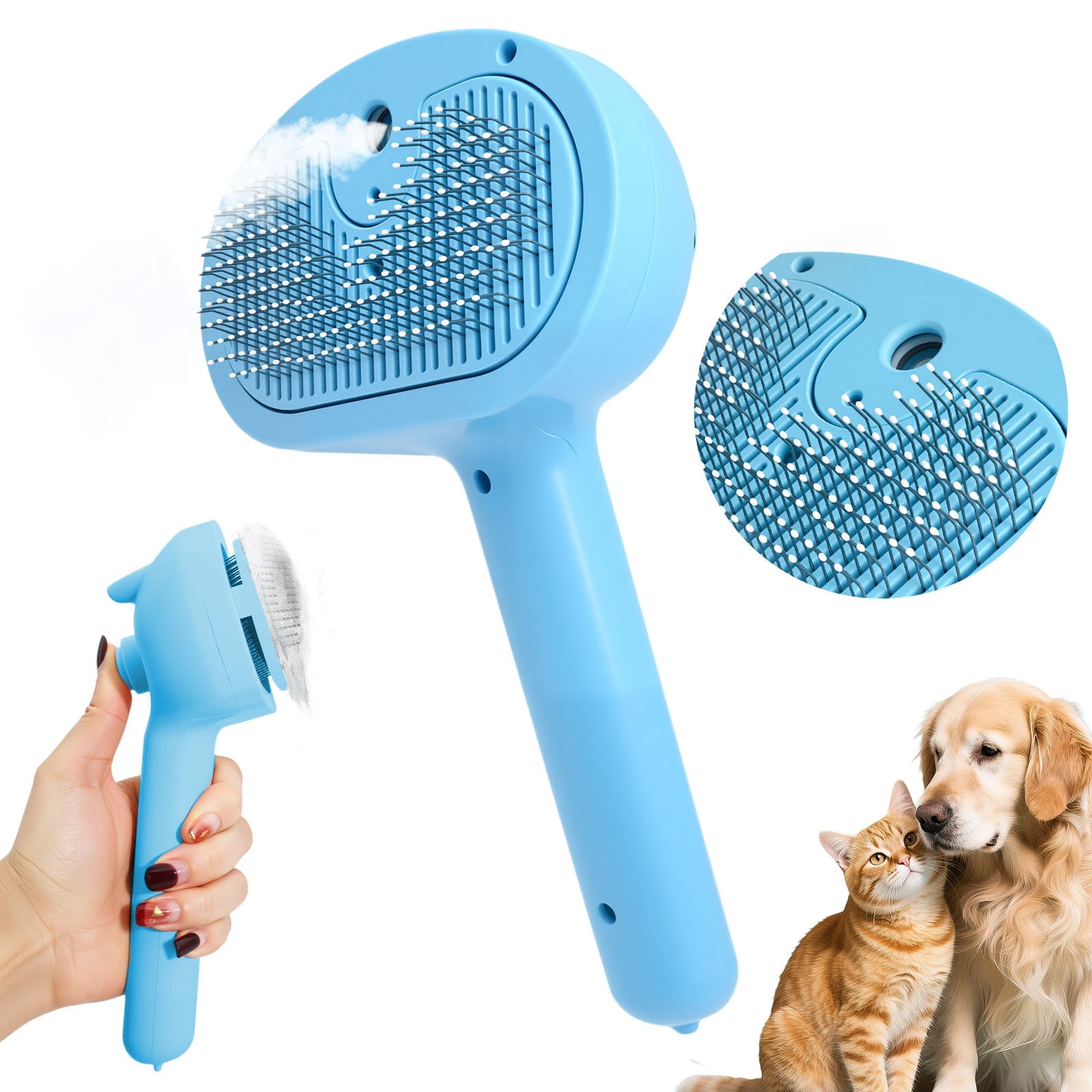 3 in 1 Self-Cleaning Steam Brush