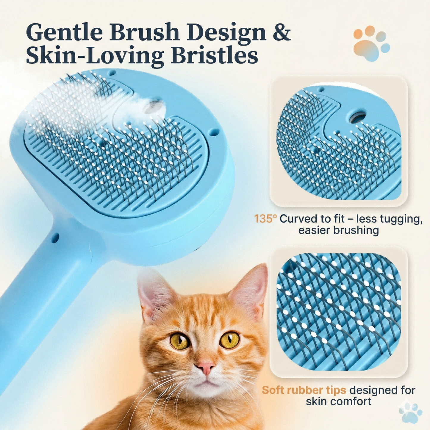 3 in 1 Self-Cleaning Steam Brush