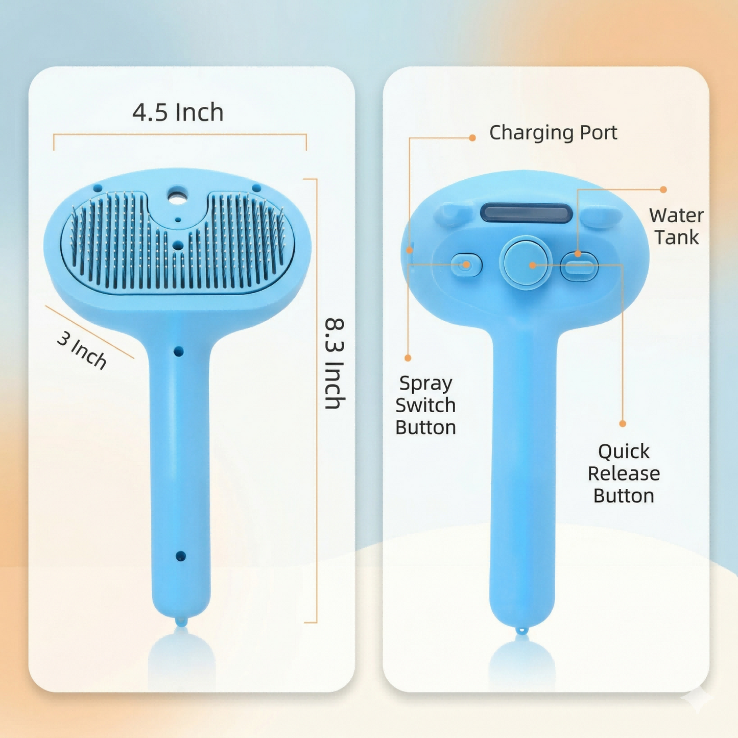 3 in 1 Self-Cleaning Steam Brush