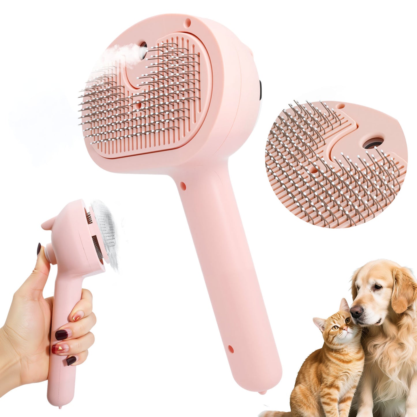 3 in 1 Self-Cleaning Steam Brush