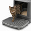 Adjustable Cat Litter Box Ramp, Large 20"x16" Anti-Tracking DoublLayer Platform with Mesh Sifter, Removable Tray for Easy Wash, Ideal for Small & Elderly Cats