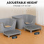 Adjustable Cat Litter Box Ramp, Large 20"x16" Anti-Tracking DoublLayer Platform with Mesh Sifter, Removable Tray for Easy Wash, Ideal for Small & Elderly Cats