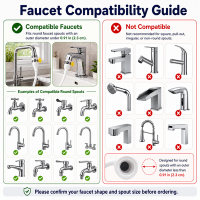 Sink & Bathtub Faucet Sprayer Attachment with Hose for Dog & Cat Shower