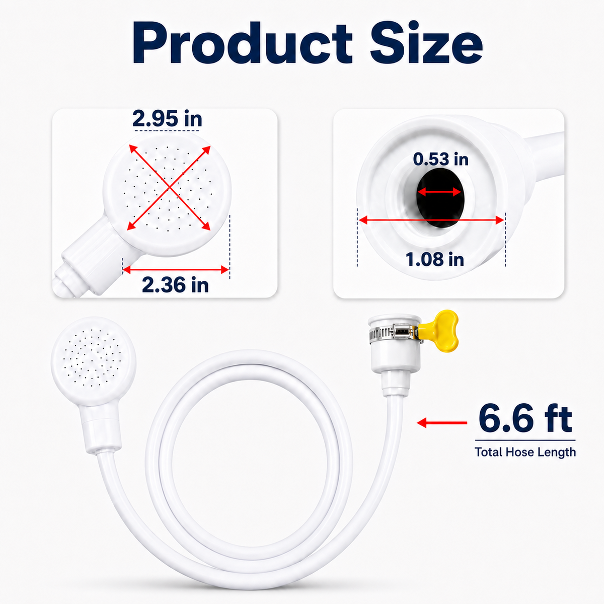 Sink & Bathtub Faucet Sprayer Attachment with Hose for Dog & Cat Shower