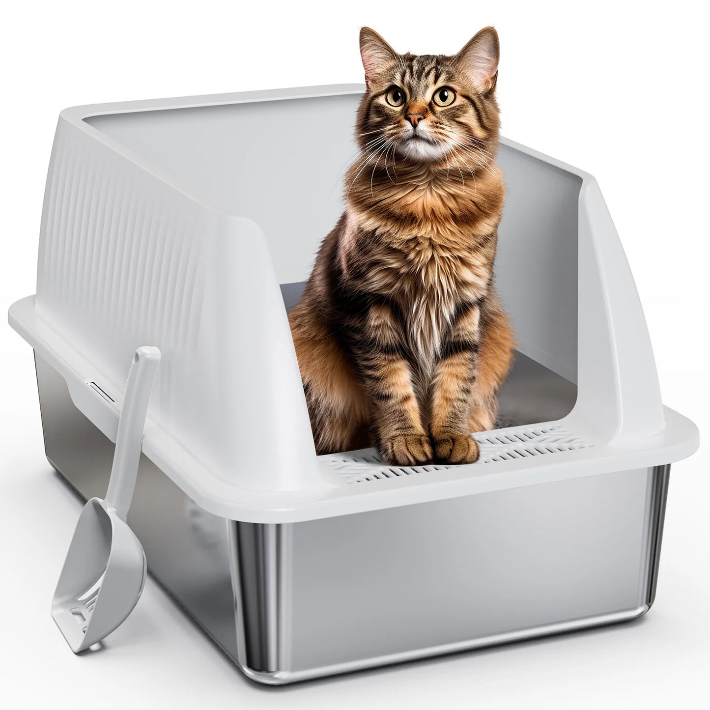 Semi-Enclosed Litter Box