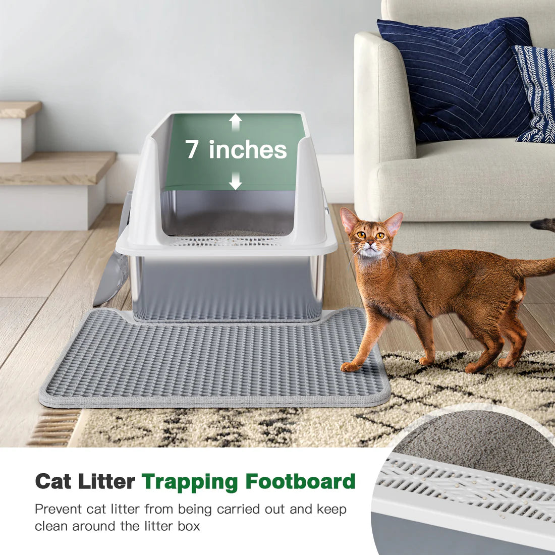 Semi-Enclosed Litter Box